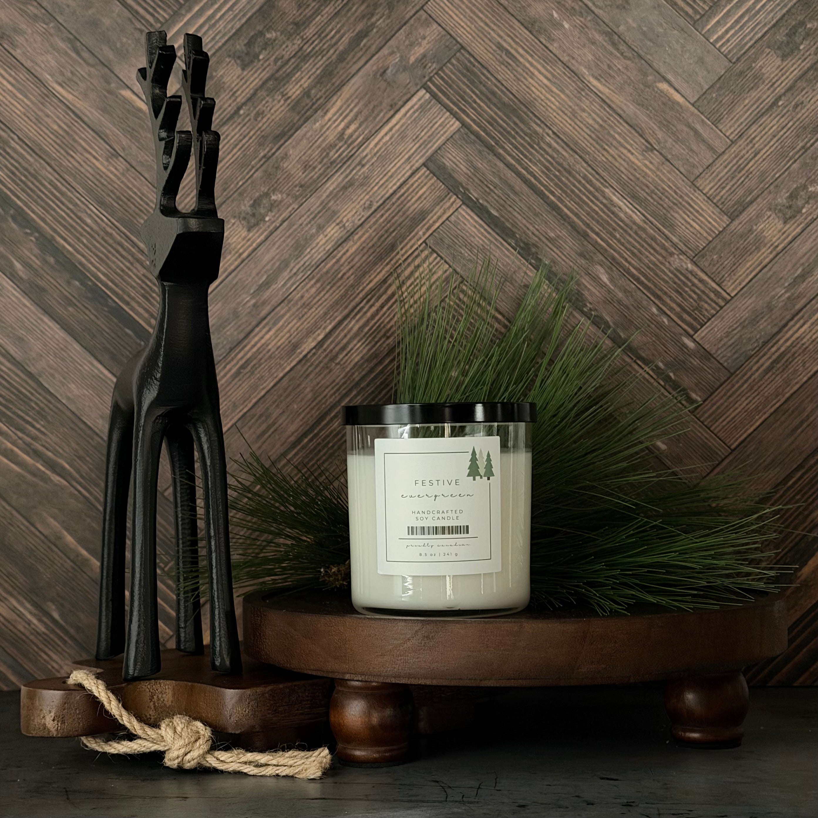 Festive Evergreen 8.5 oz. Candle