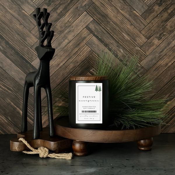 Festive Evergreen 12 oz. Candle